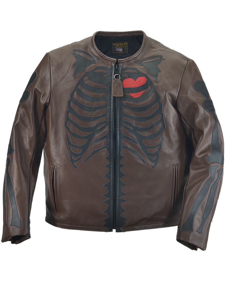 7uice x Vanson Genuine Leather Jacket (Brown) – 7UICE