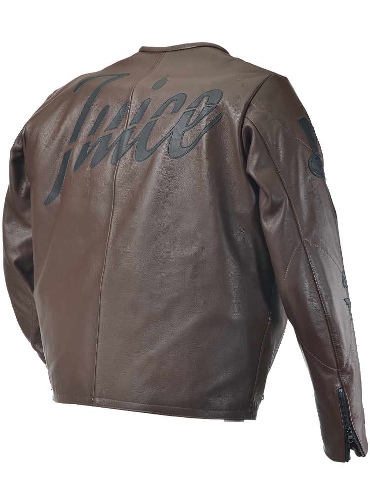 7uice x Vanson Genuine Leather Jacket (Brown) – 7UICE