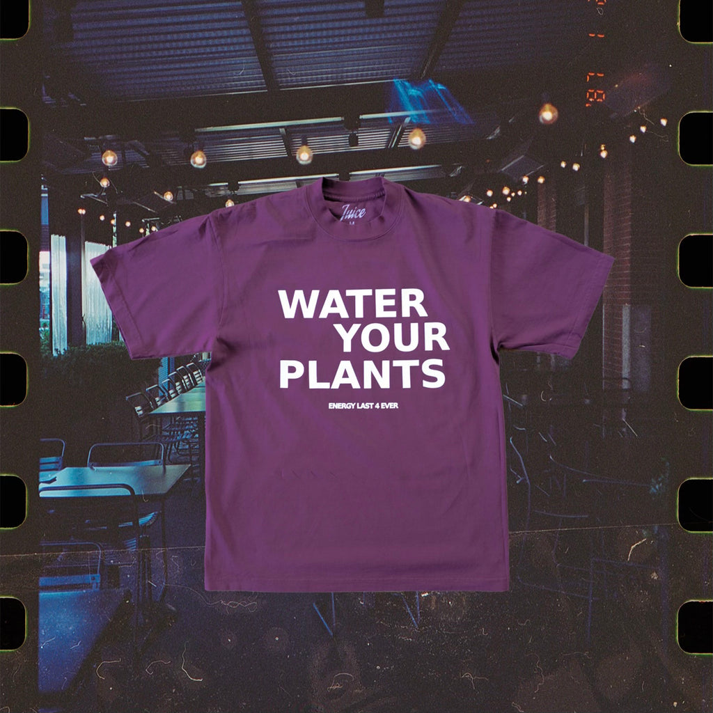 Water Your Plants T-Shirt (Maroon)