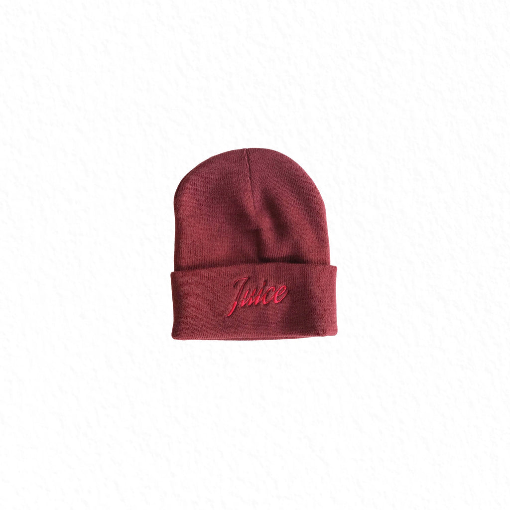 7uice Beanie (Maroon w/ Red)